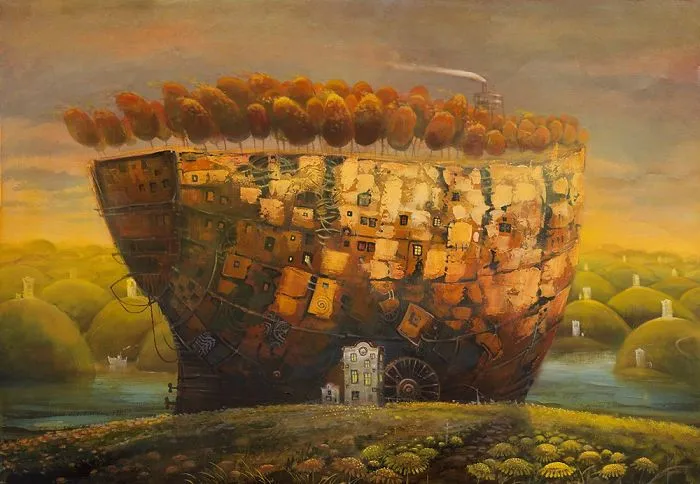 My 21 Oil Paintings Of Fantasy Ships