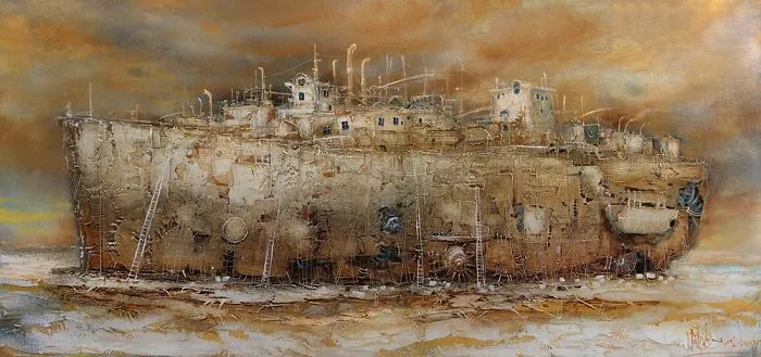 My 21 Oil Paintings Of Fantasy Ships