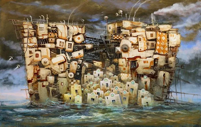 My 21 Oil Paintings Of Fantasy Ships