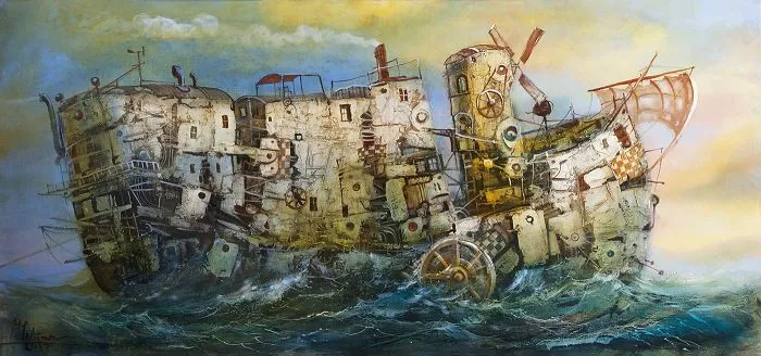 My 21 Oil Paintings Of Fantasy Ships