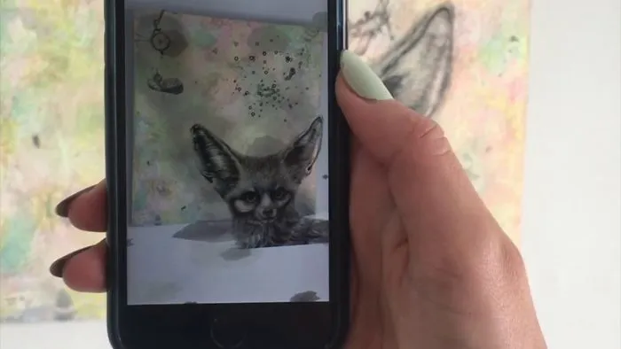 Artist Creates An Augmented Reality App To Animate Her Paintings.
