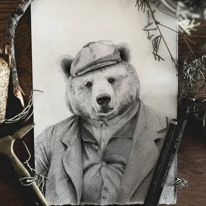 I Imagined How A Family Photo Album Would Look If All Family Members Were Animals