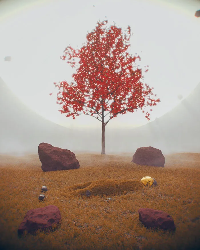 I Keep Dreaming I'm Buried And Becoming A Red Tree