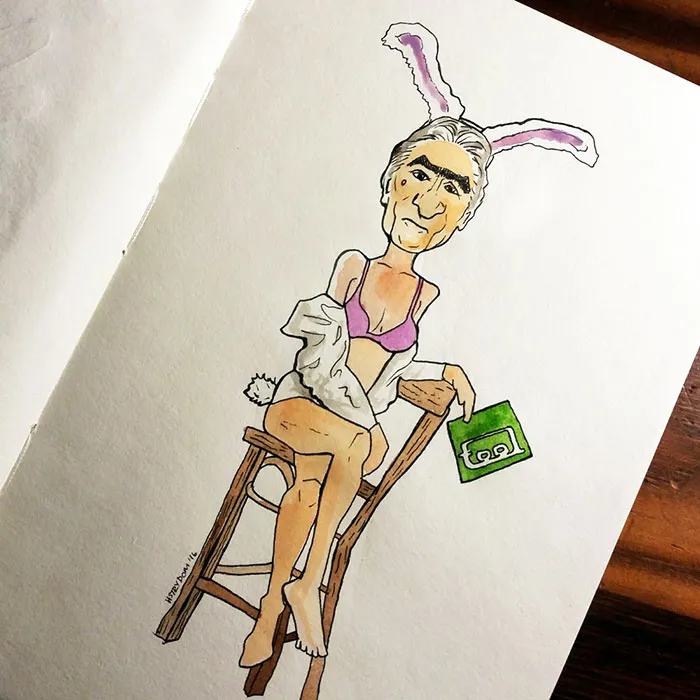 I Dreamt That Robert De Niro Was Posing For A Model Drawing Class