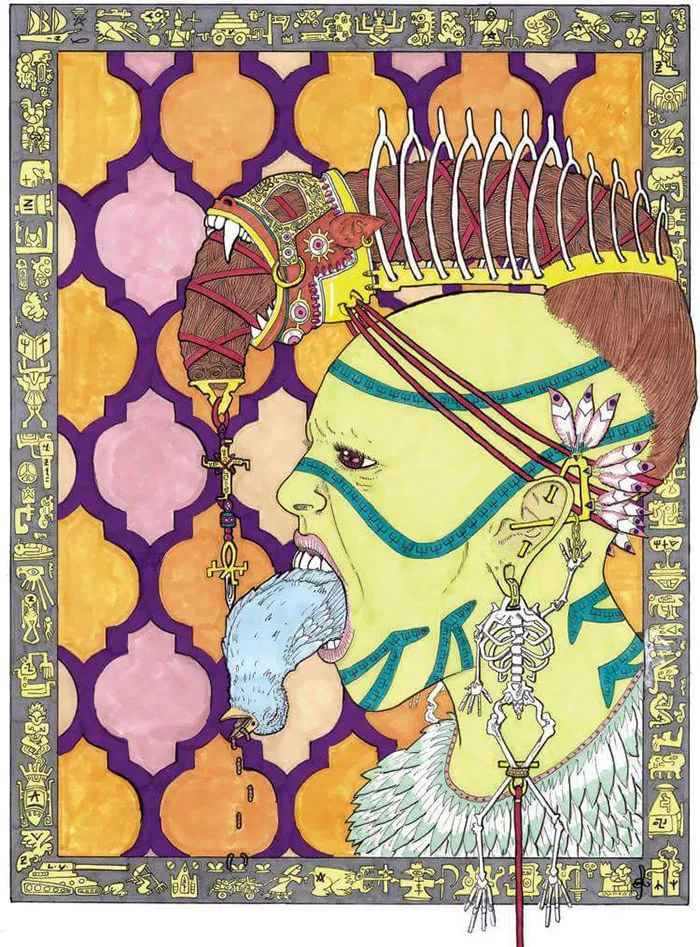 I Have Been Drawing A Recurring Dream Of 8 Years. I Feel My Images Would Fit In Here. This Is One Of Them