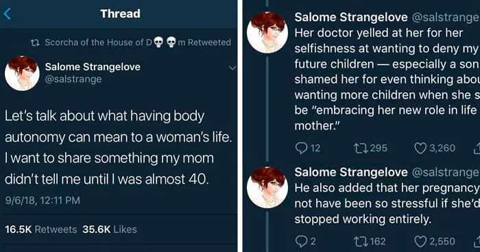 Woman Talks On The Importance Of Body Autonomy By Sharing Her Mom's Experience With A Misogynist Doctor