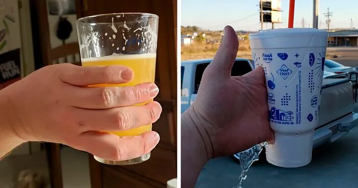 Someone On Twitter Asks 'What's The Worst Way To Hold Your Drink' And Here Are 30 Of The Best Responses