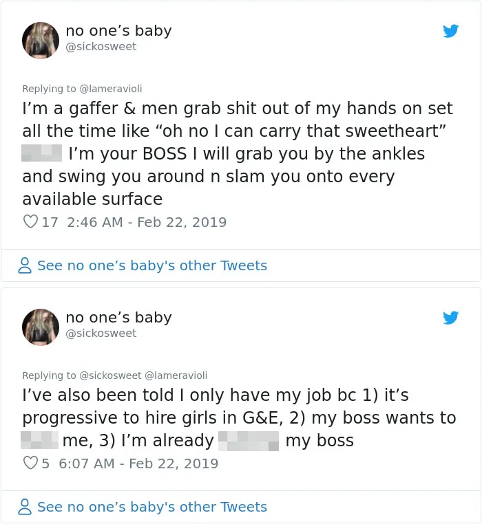 Women Share Crazy Things That Happened To Them While Working Among Men