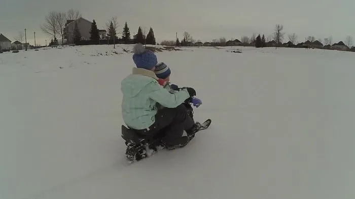 Having Fun With Children In Winter.