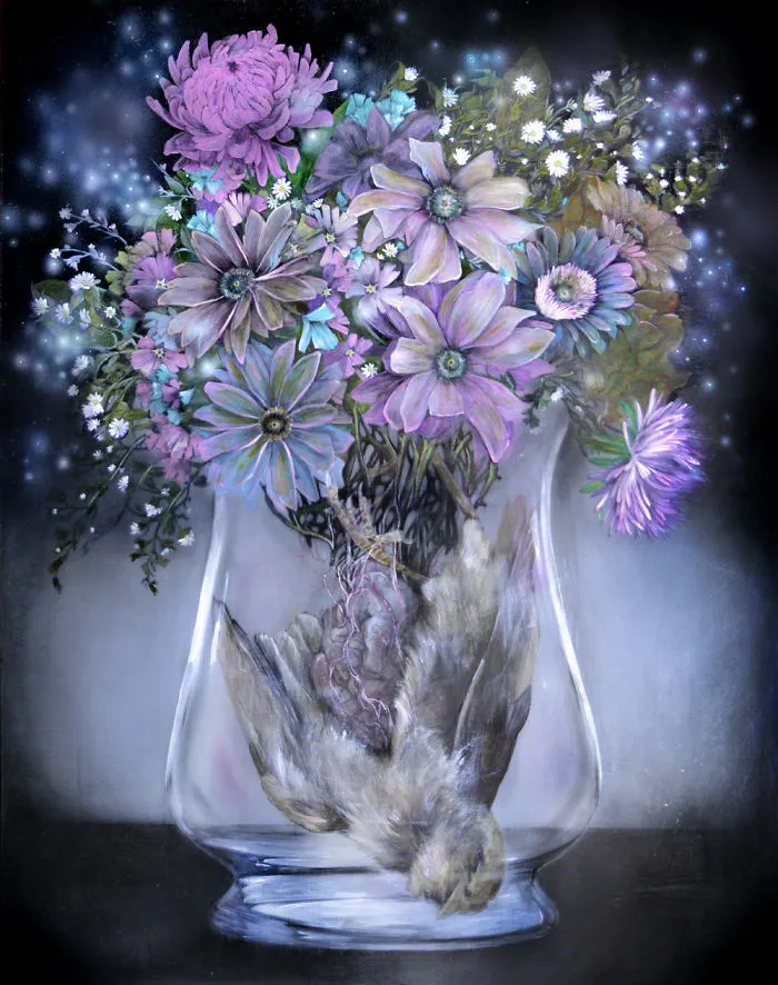 Artist Makes Flowers Bloom From Animal And Human Bodies And The Result Is Beautiful