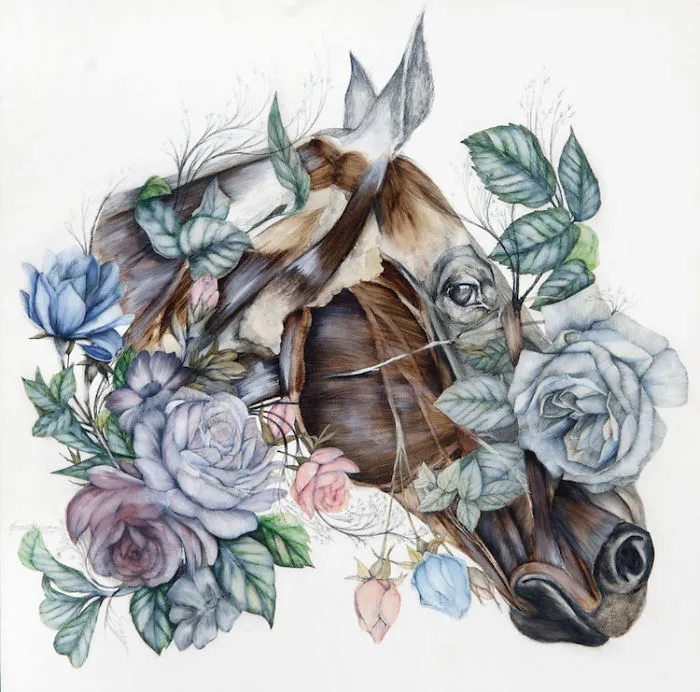 Artist Makes Flowers Bloom From Animal And Human Bodies And The Result Is Beautiful