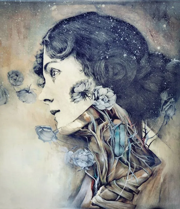 Artist Makes Flowers Bloom From Animal And Human Bodies And The Result Is Beautiful