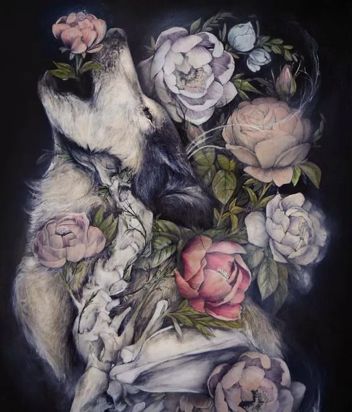 Artist Makes Flowers Bloom From Animal And Human Bodies And The Result Is Beautiful
