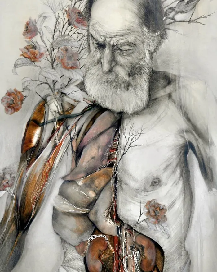 Artist Makes Flowers Bloom From Animal And Human Bodies And The Result Is Beautiful
