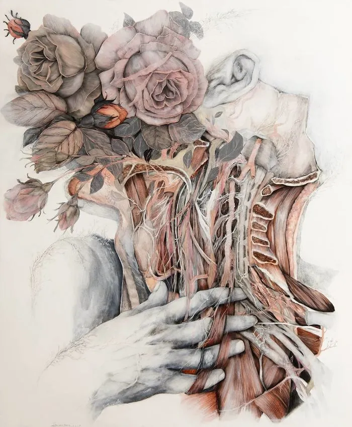 Artist Makes Flowers Bloom From Animal And Human Bodies And The Result Is Beautiful