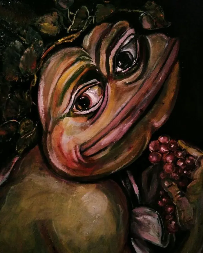 Pepe With Grapes