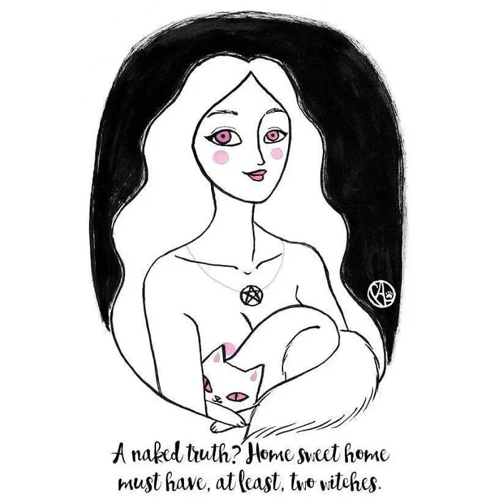 My Girlfriend Turns Our Life With 3 Cats And A Dog Into Humorous Illustrations (20 Pics)