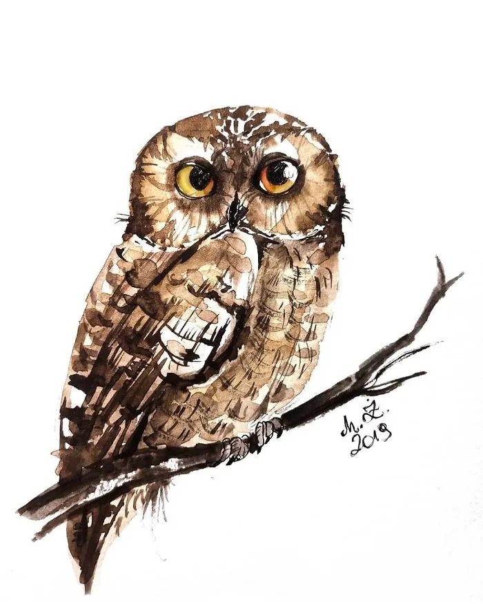 I Painted My First Owl 5 Years Ago, And Haven't Been Able To Stop Since (54 Pics)
