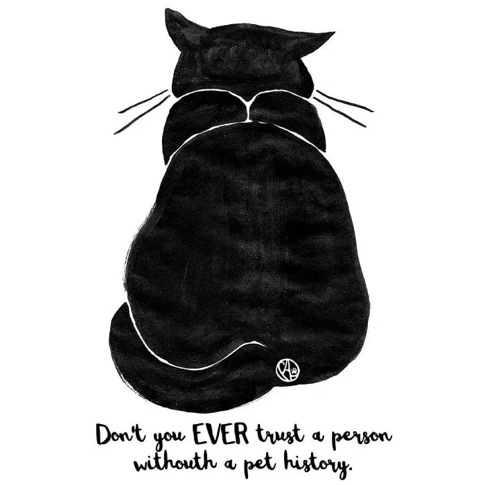 My Girlfriend Turns Our Life With 3 Cats And A Dog Into Humorous Illustrations (20 Pics)