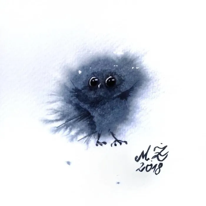 I Paint Tiny, Cute Owls On A Daily Basis And Can't Stop (17 Illos)