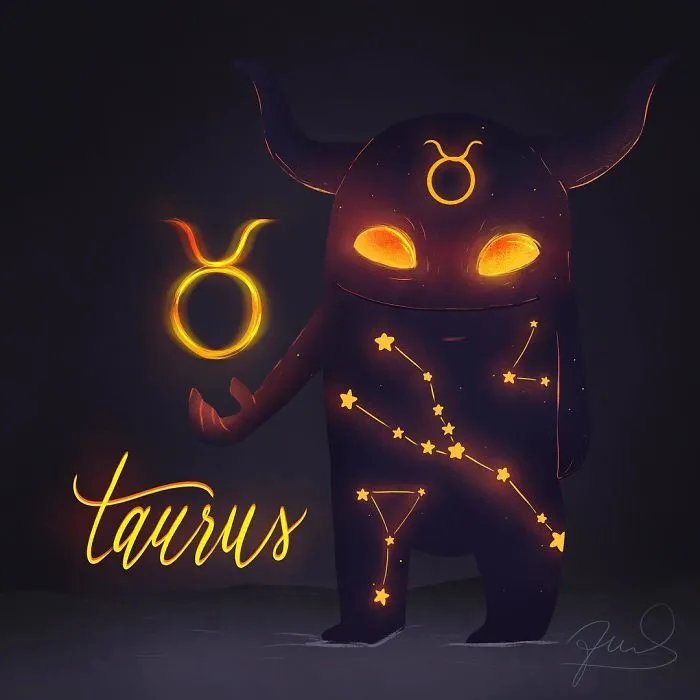 My 30 Illustrations Of Adorable Glowing Monsters From Space