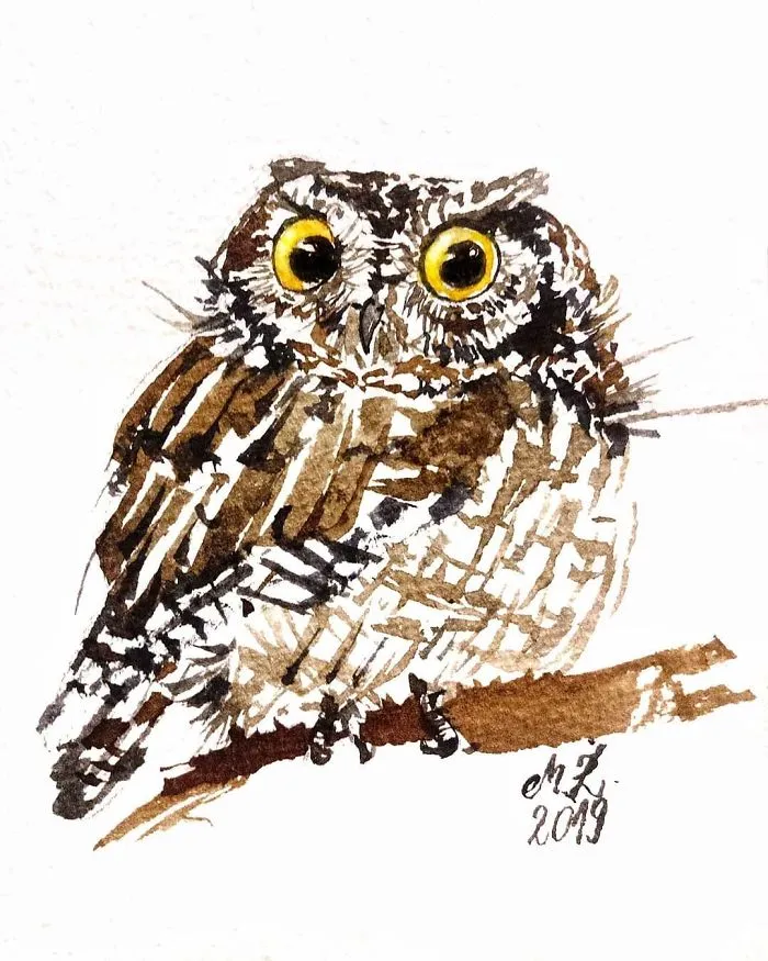 I Painted My First Owl 5 Years Ago, And Haven't Been Able To Stop Since (54 Pics)
