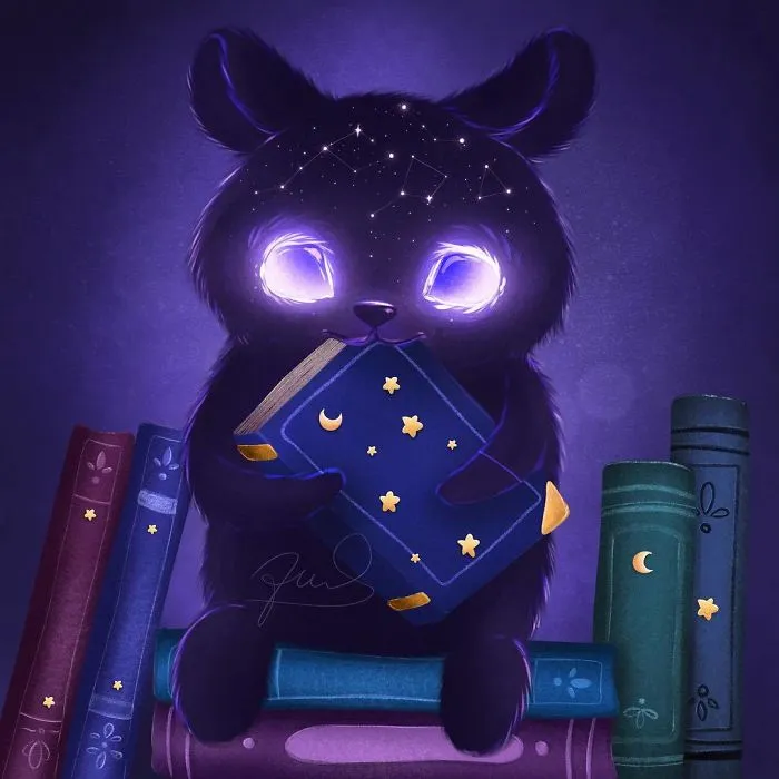 My 30 Illustrations Of Adorable Glowing Monsters From Space