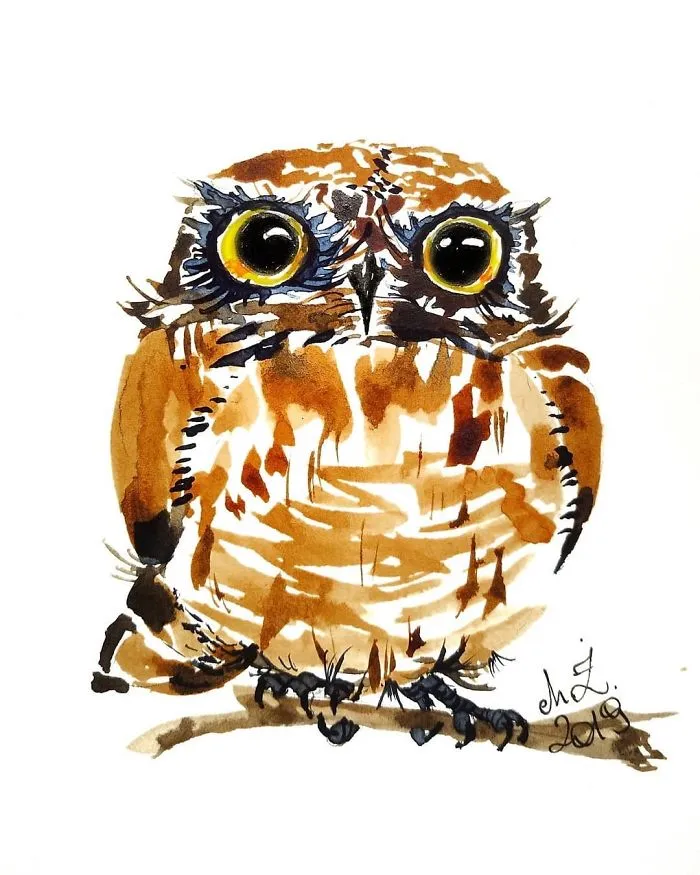 I Painted My First Owl 5 Years Ago, And Haven't Been Able To Stop Since (54 Pics)