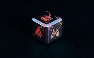 I Created This Glow-In-The-Dark, Five Elemental Dice Set - Fire, Water, Wind, Lightning, And Earth
