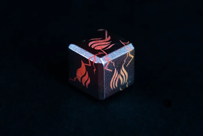 I Created This Glow-In-The-Dark, Five Elemental Dice Set - Fire, Water, Wind, Lightning, And Earth