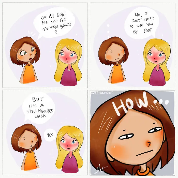 50 Comics By French Artist Filled With Light-Hearted Humor And Daily Realities