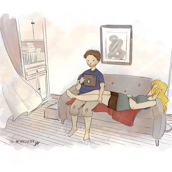 50 Comics By French Artist Filled With Light-Hearted Humor And Daily Realities