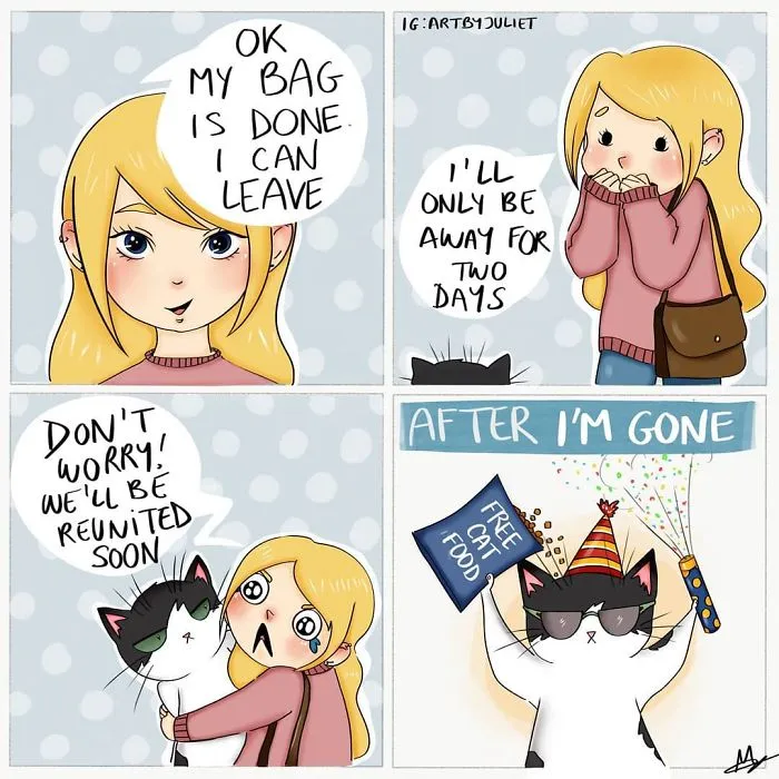 50 Comics By French Artist Filled With Light-Hearted Humor And Daily Realities