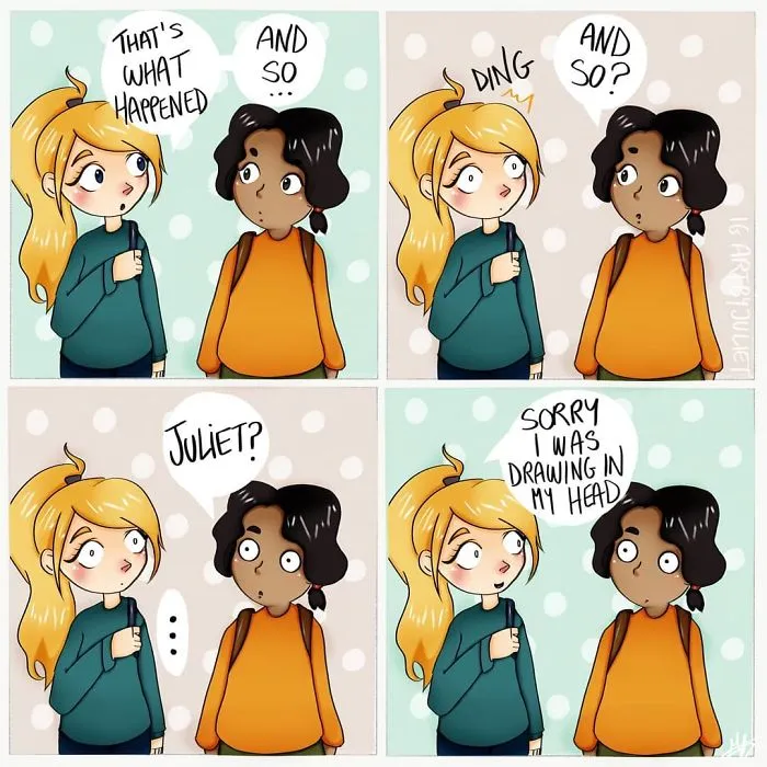 50 Comics By French Artist Filled With Light-Hearted Humor And Daily Realities