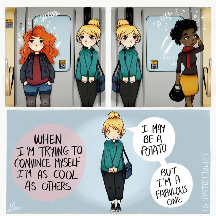 50 Comics By French Artist Filled With Light-Hearted Humor And Daily Realities
