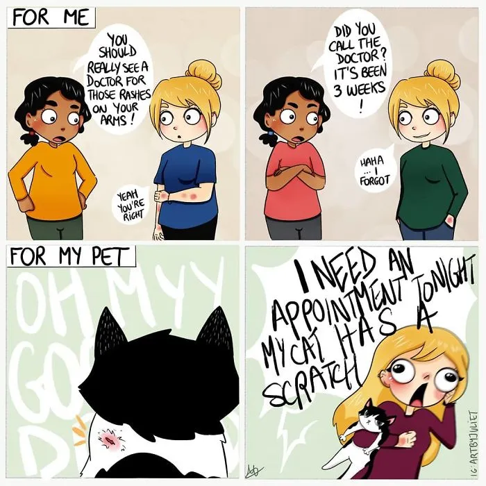 50 Comics By French Artist Filled With Light-Hearted Humor And Daily Realities
