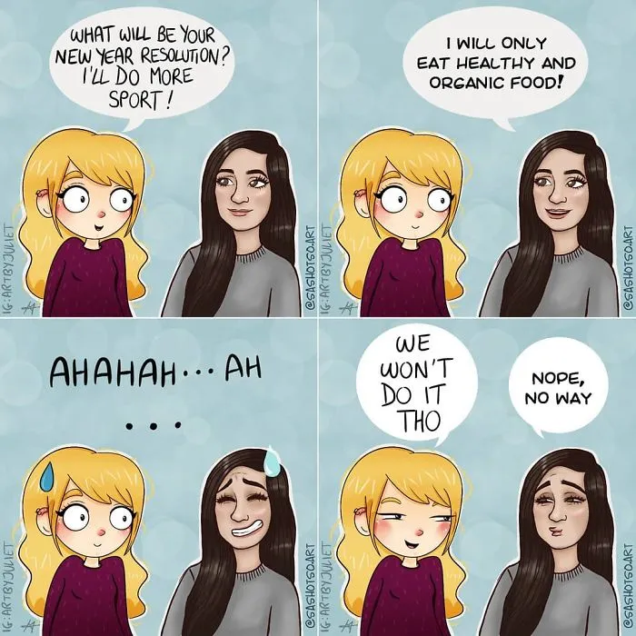 50 Comics By French Artist Filled With Light-Hearted Humor And Daily Realities
