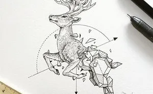 Fantastic Collection Of Illustrations “Geometric Beasts” By Kerby Rosanes