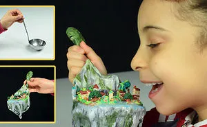 I Made This Miniature Village Using A Worn Ladle