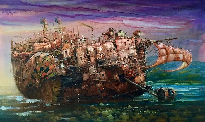 My 21 Oil Paintings Of Fantasy Ships