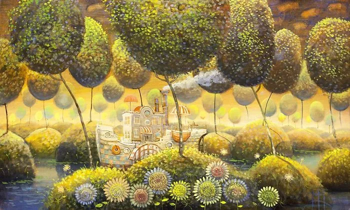 My 21 Oil Paintings Of Fantasy Ships