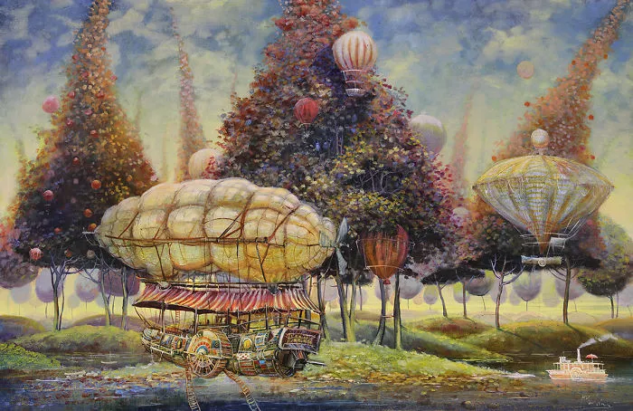 My 21 Oil Paintings Of Fantasy Ships