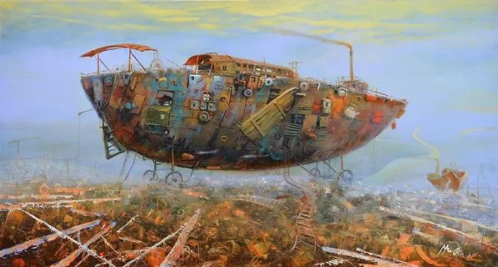 My 21 Oil Paintings Of Fantasy Ships