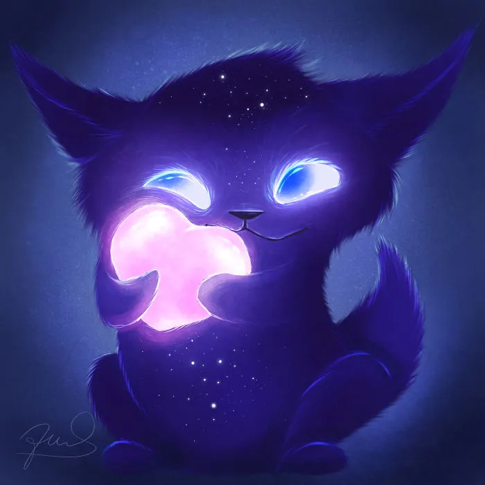 My 30 Illustrations Of Adorable Glowing Monsters From Space
