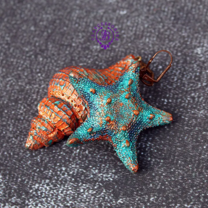 Colorful Seashells From Polymer Clay