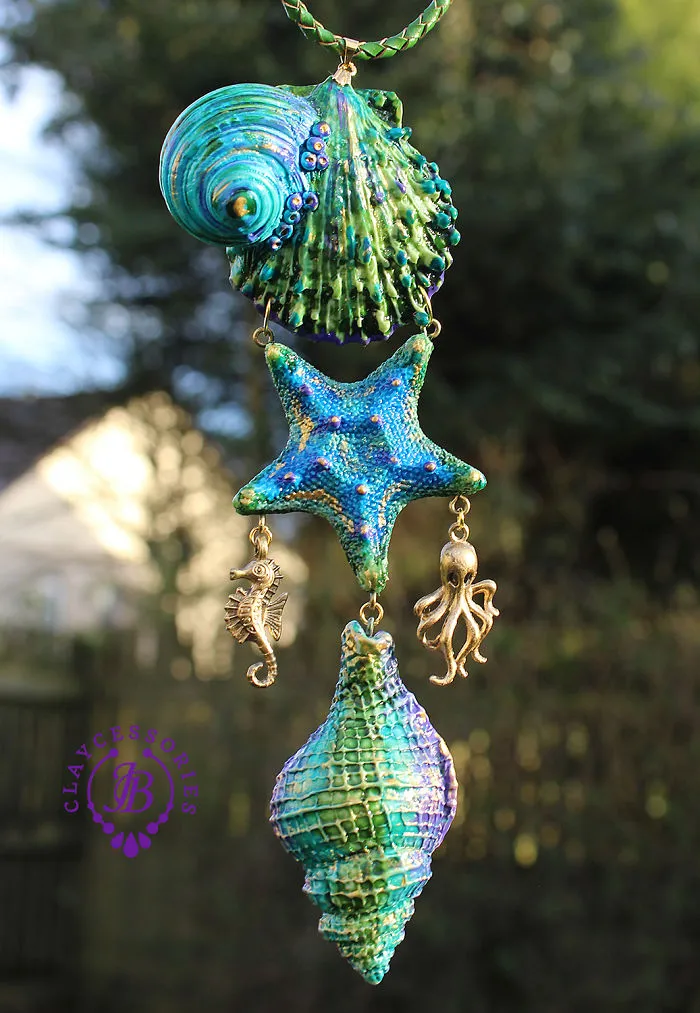 Colorful Seashells From Polymer Clay