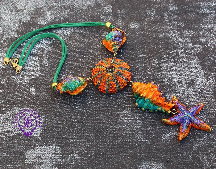 Colorful Seashells From Polymer Clay