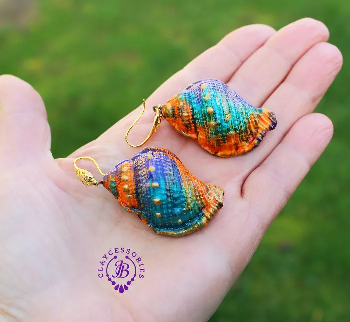 Colorful Seashells From Polymer Clay