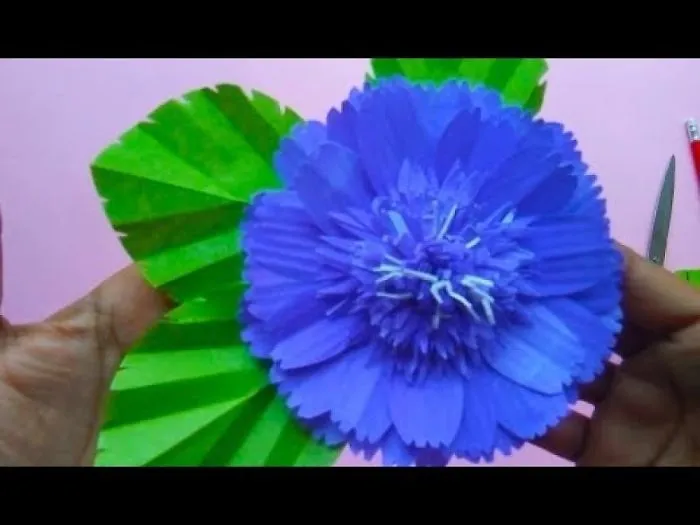 How To Make Paper Flowers At Home | Jungle Flower | Paper Flowers Making Step By Step | Papercraft