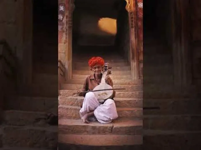 Musician In Jaisalmer, India
